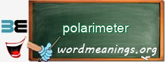 WordMeaning blackboard for polarimeter